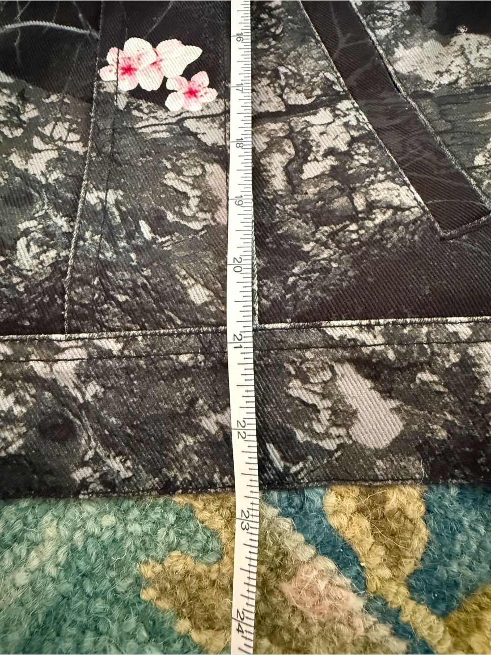 Darc Sport Starry Blossom Woodland Camo Denim Jacket — Size L (Oversized) Sample - Picture 13 of 13